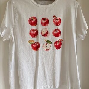 J. Crew Red Apple Graphic Tee